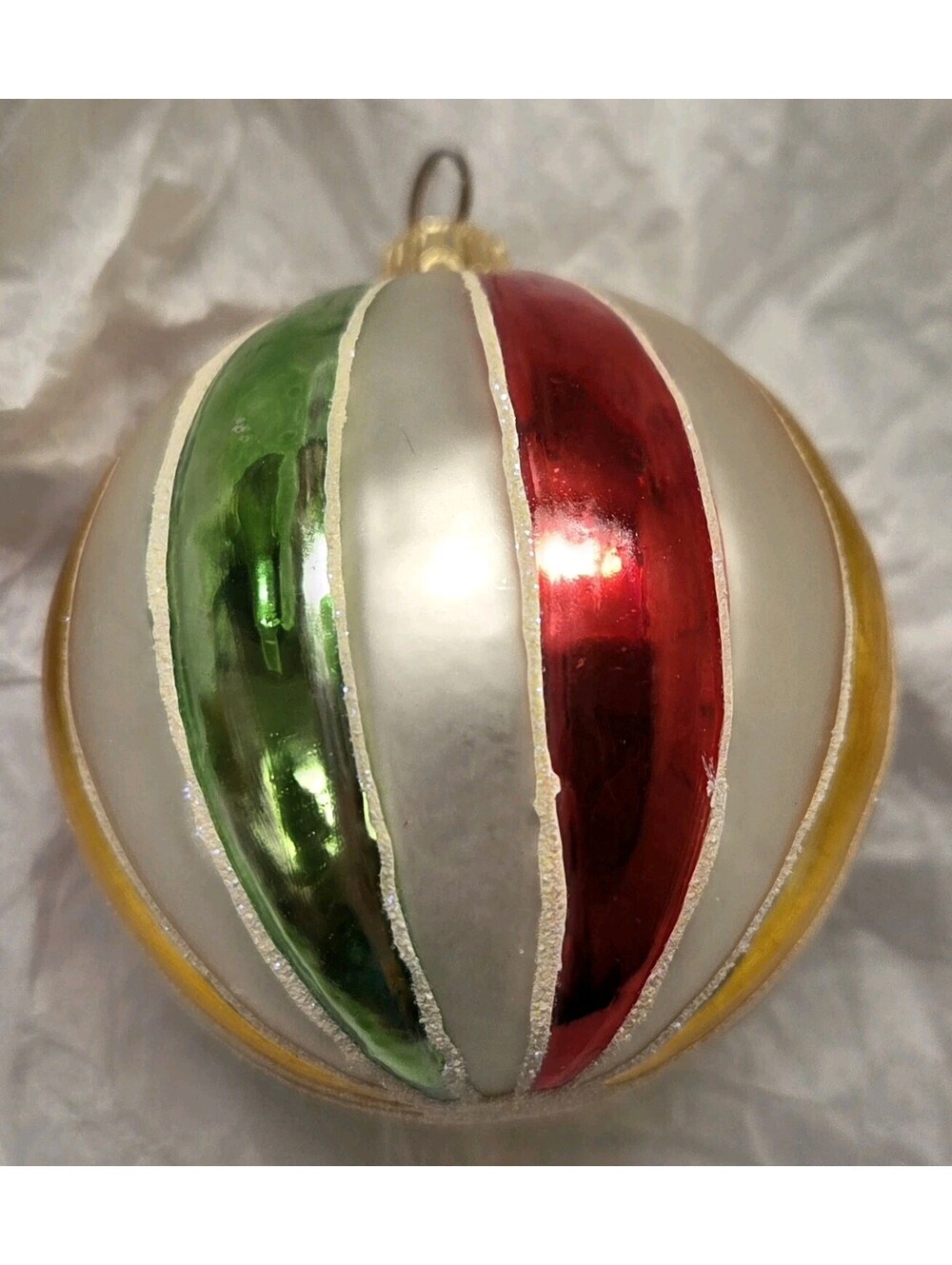 Christopher Radko Beach Ball 3" Glass Handpainted Ornament, Mint Condition, Rare